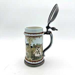 1980 Mettlach Villeroy & Boch Brothers Grimm Fairy Tales Lidded Stein 2901